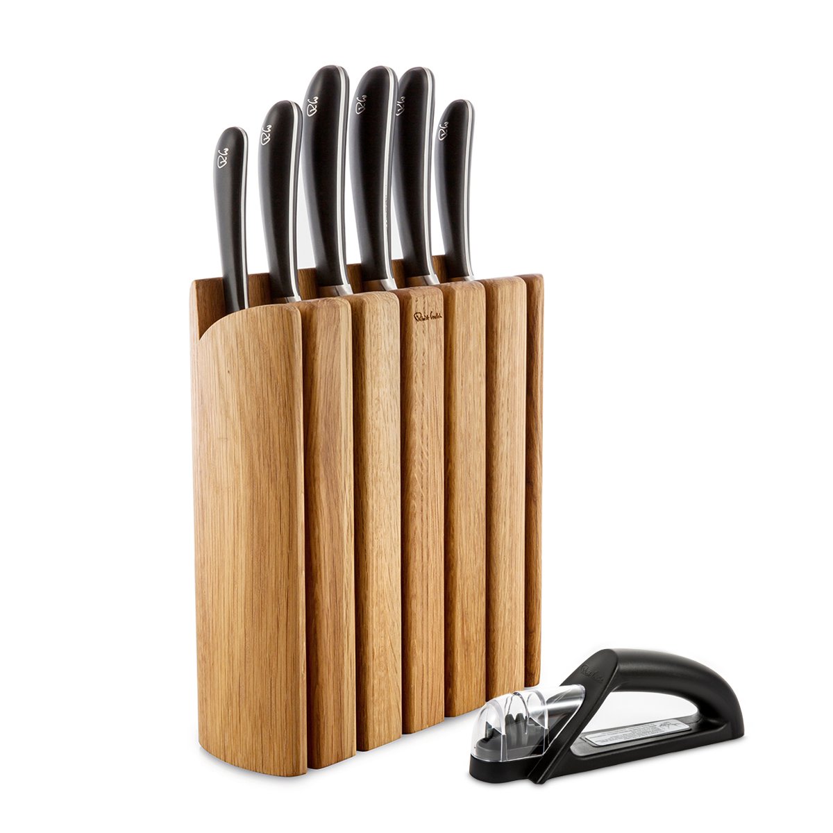 Robert Welch Book Knife Block Set & Knife Sharpener