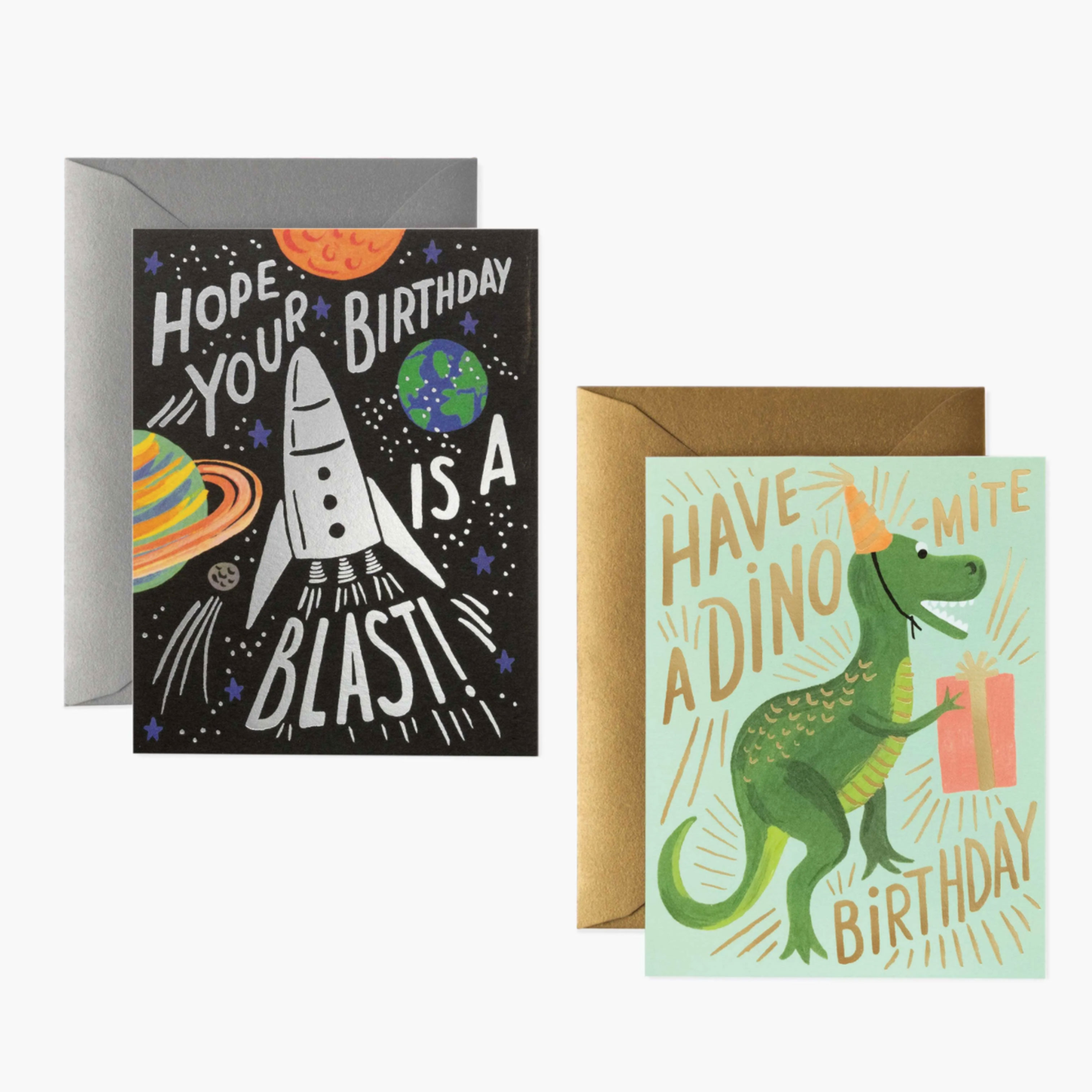 Rifle Paper Co. Illustrated Birthday Cards - Set of 4