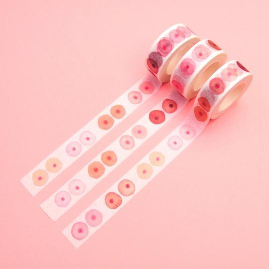 Coucou Suzette Boobs Washi Tape Pack Of 3