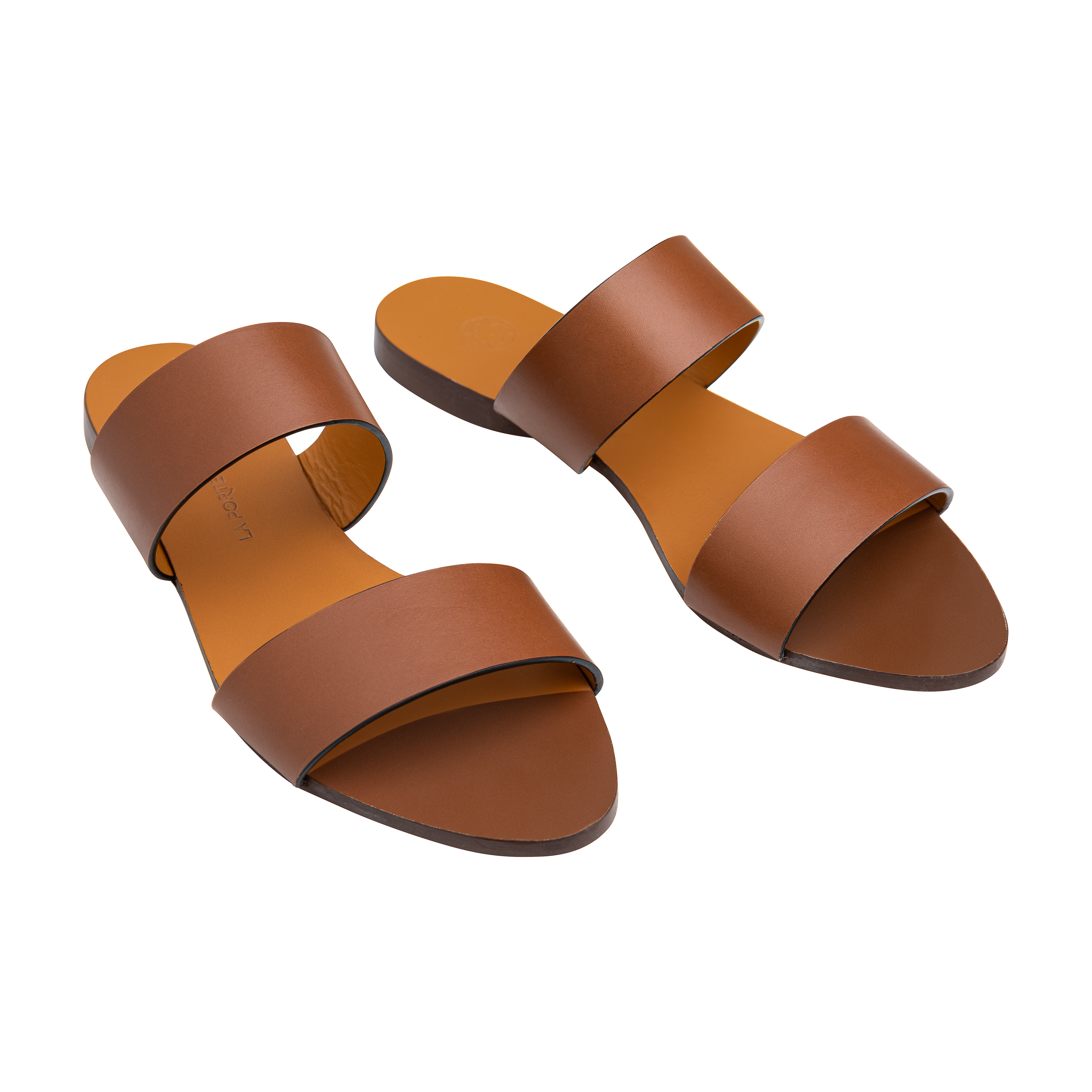 La Portegna  Alejandra Natural Leather Sandals