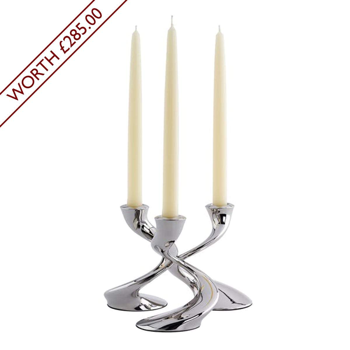 Robert Welch Windrush Candlestick Set of 3