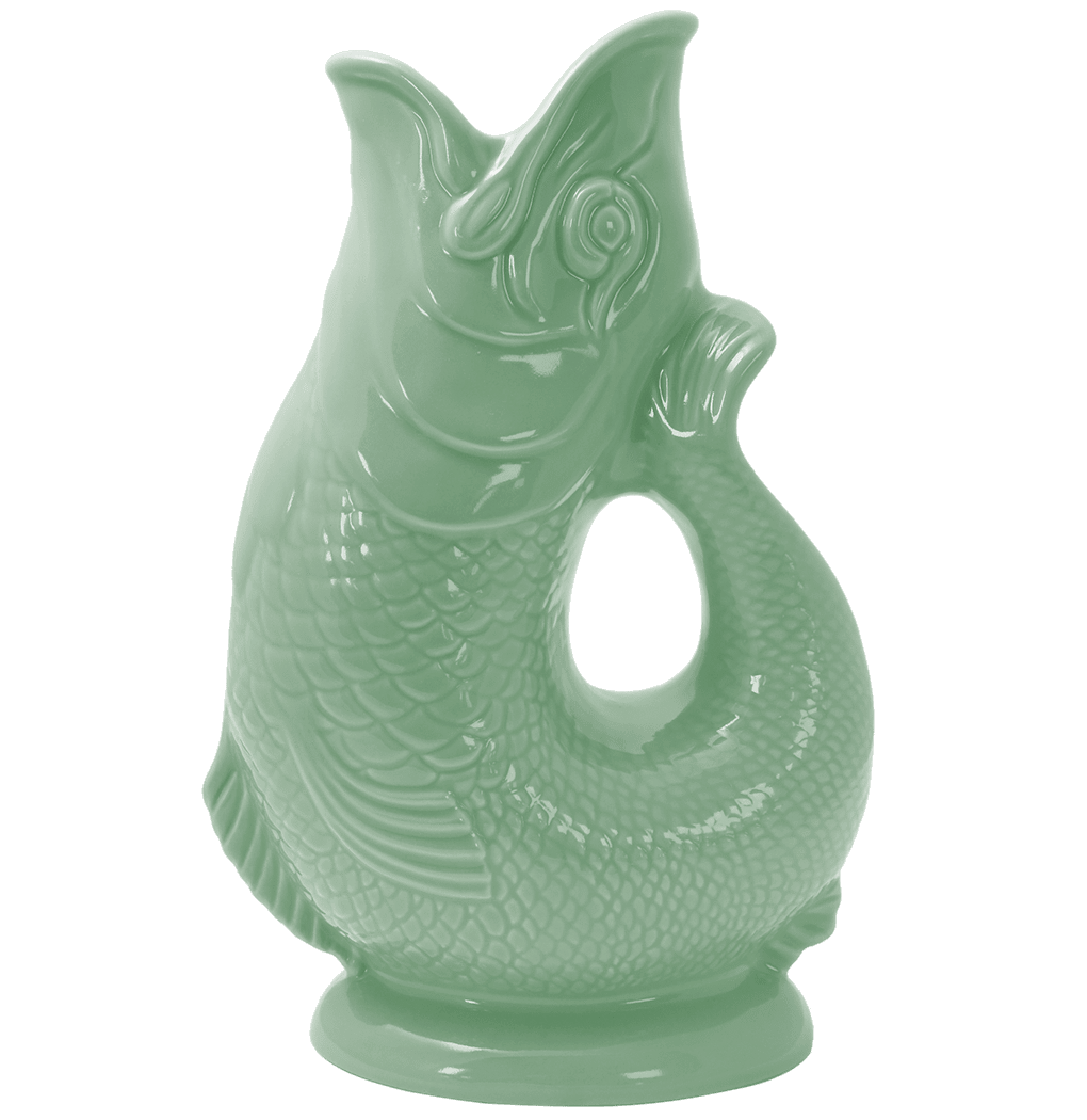 Wade Ceramics Sage Gluggle Fish Jar