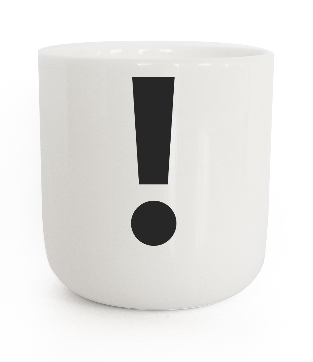 PLTY Glyphs - ! Mug 