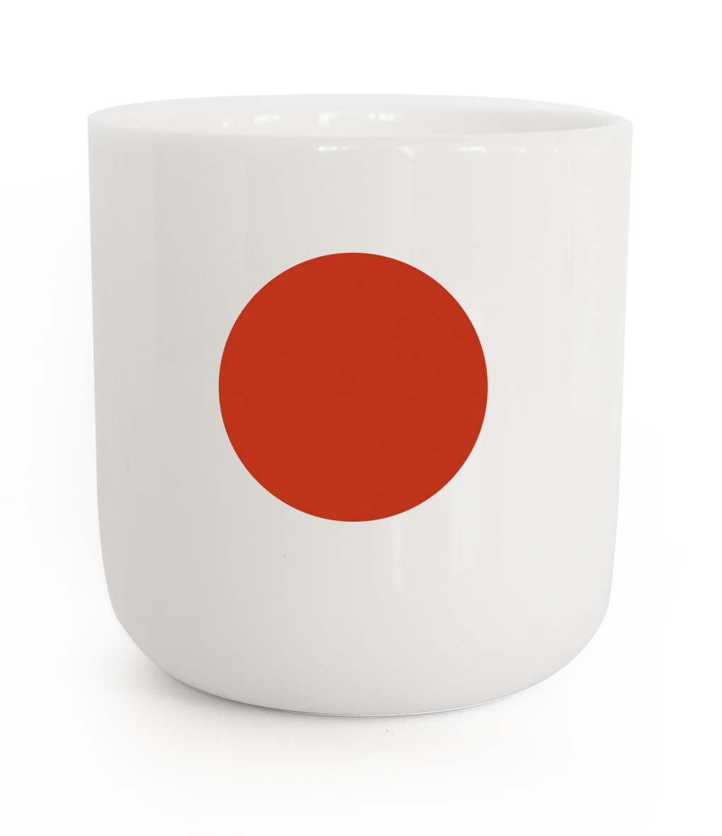 PLTY Glyphs - Red Dot Mug