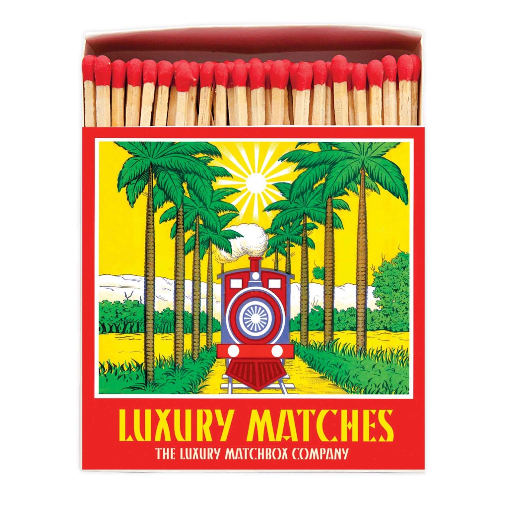 Archivist Long Matches in a Luxury Box Beautifully Arranged - Train