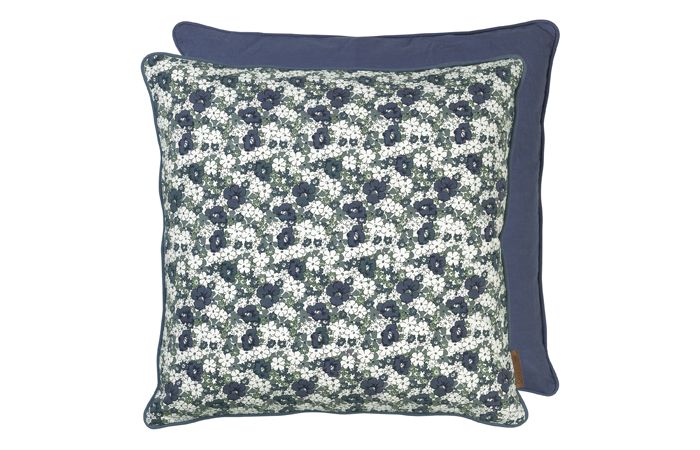 Cozy Living Scandi Retro Floral Cushion Blue