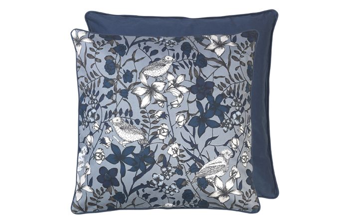 Cozy Living Scandi Woodland Floral Cotton Cushion