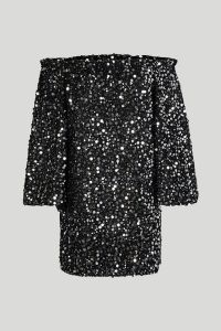 ROTATE Birger Christensen Gloria Dress in Black Silver