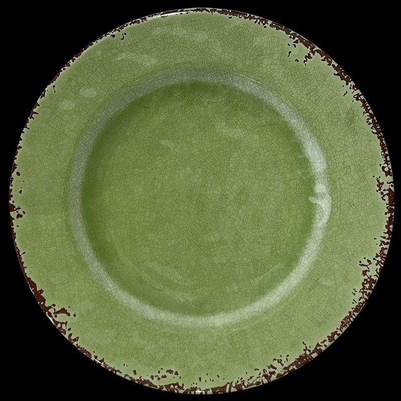 au-bain-marie-dessert-plate-green-melamine-22-cm