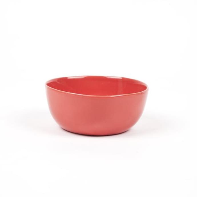 Quail's Egg Coral Ceramic Dipping Bowl Small