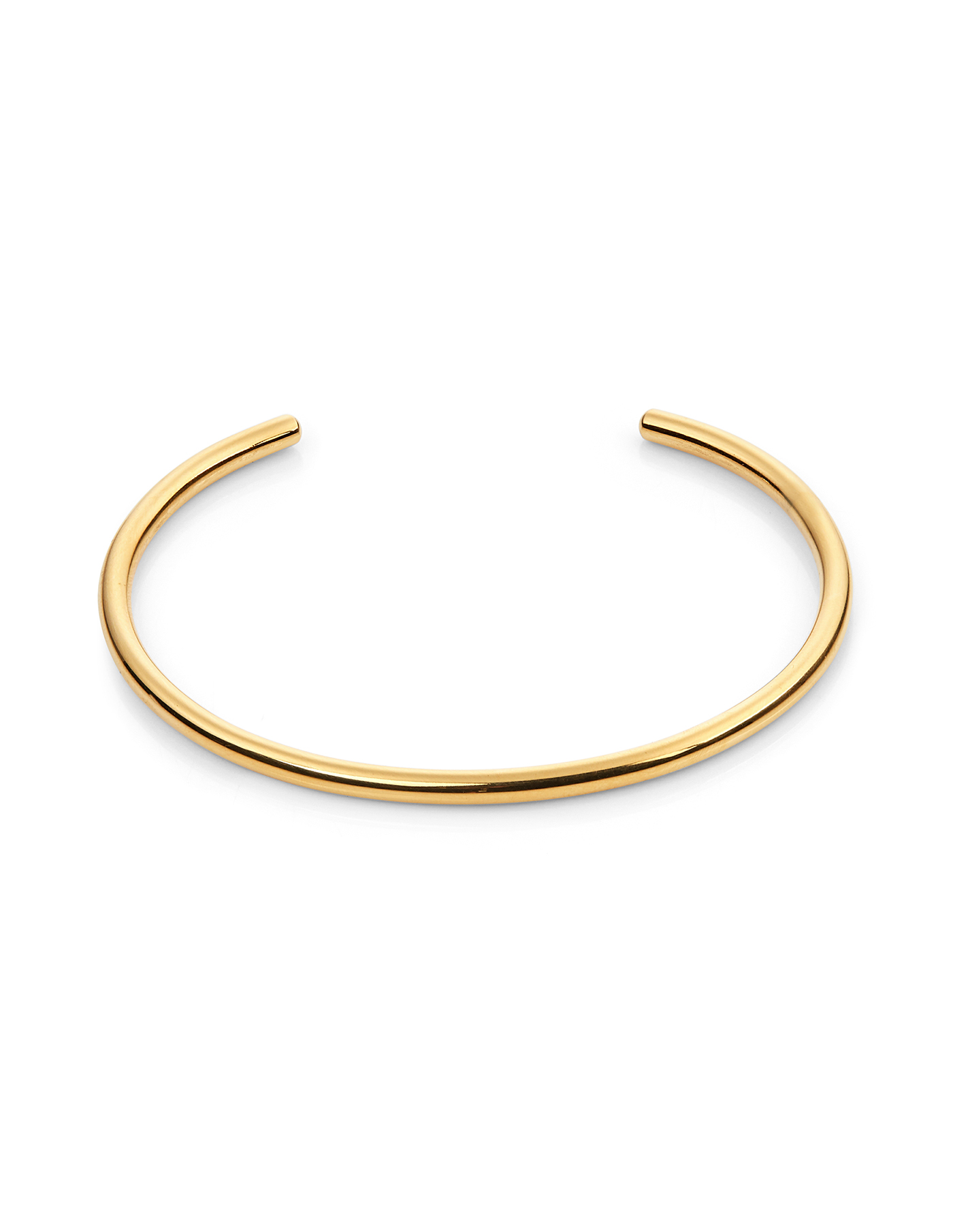 Nordic Muse Gold Waterproof Cuff Bangle, 18k Tarnish-Free Waterproof Gold