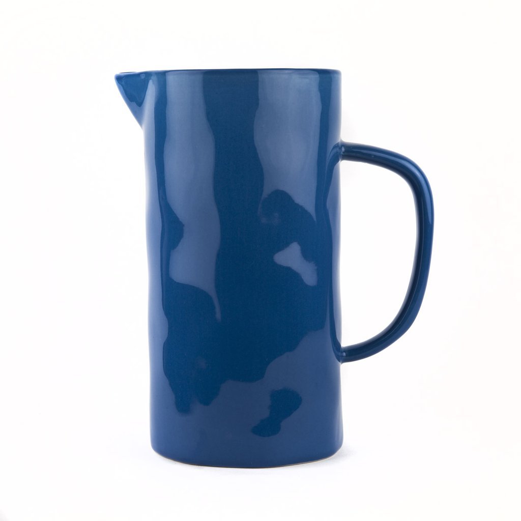 Quail's Egg Large Deep Blue Ceramic Jug