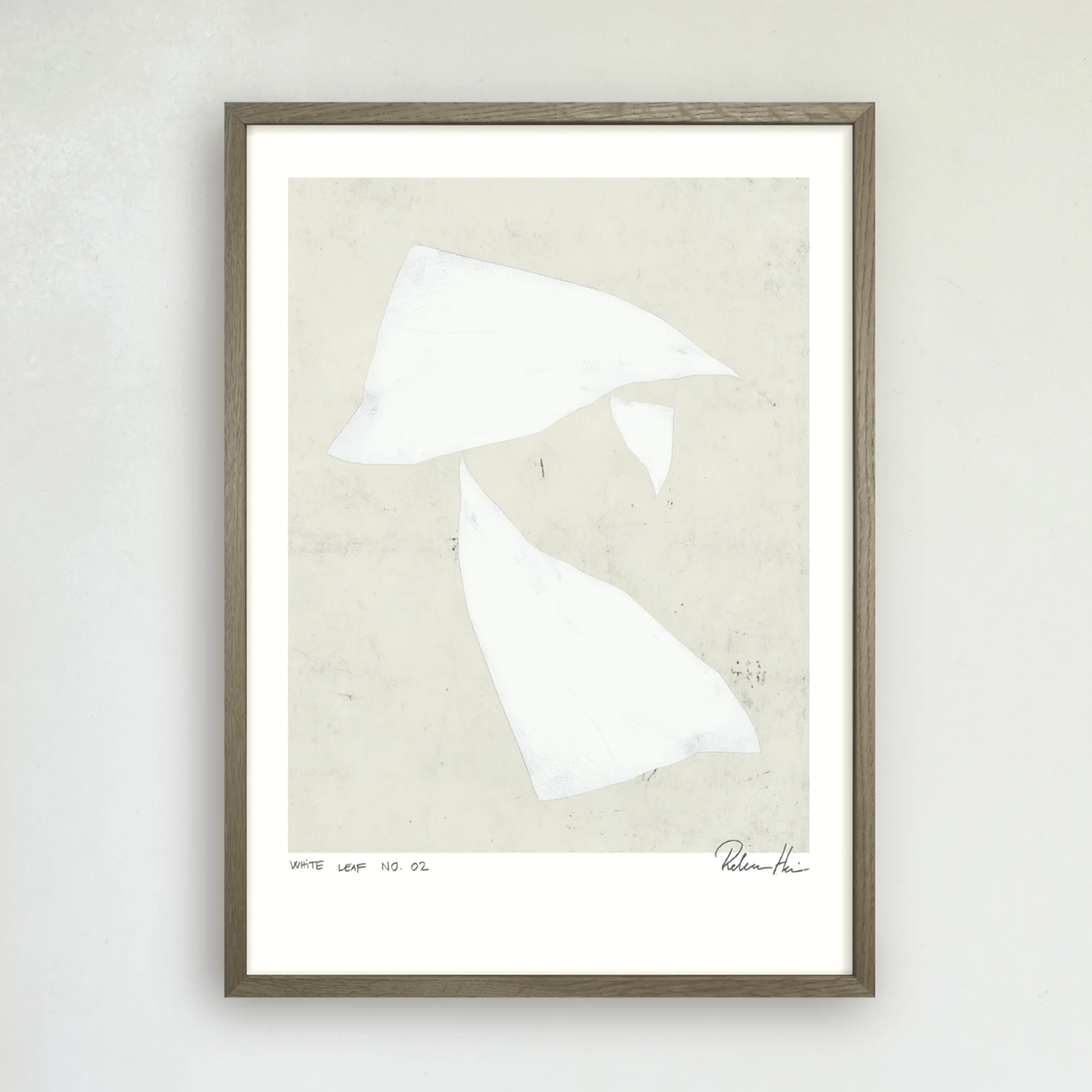 Hein Studio White Leaf No. 03 Print 21 x 30 cm