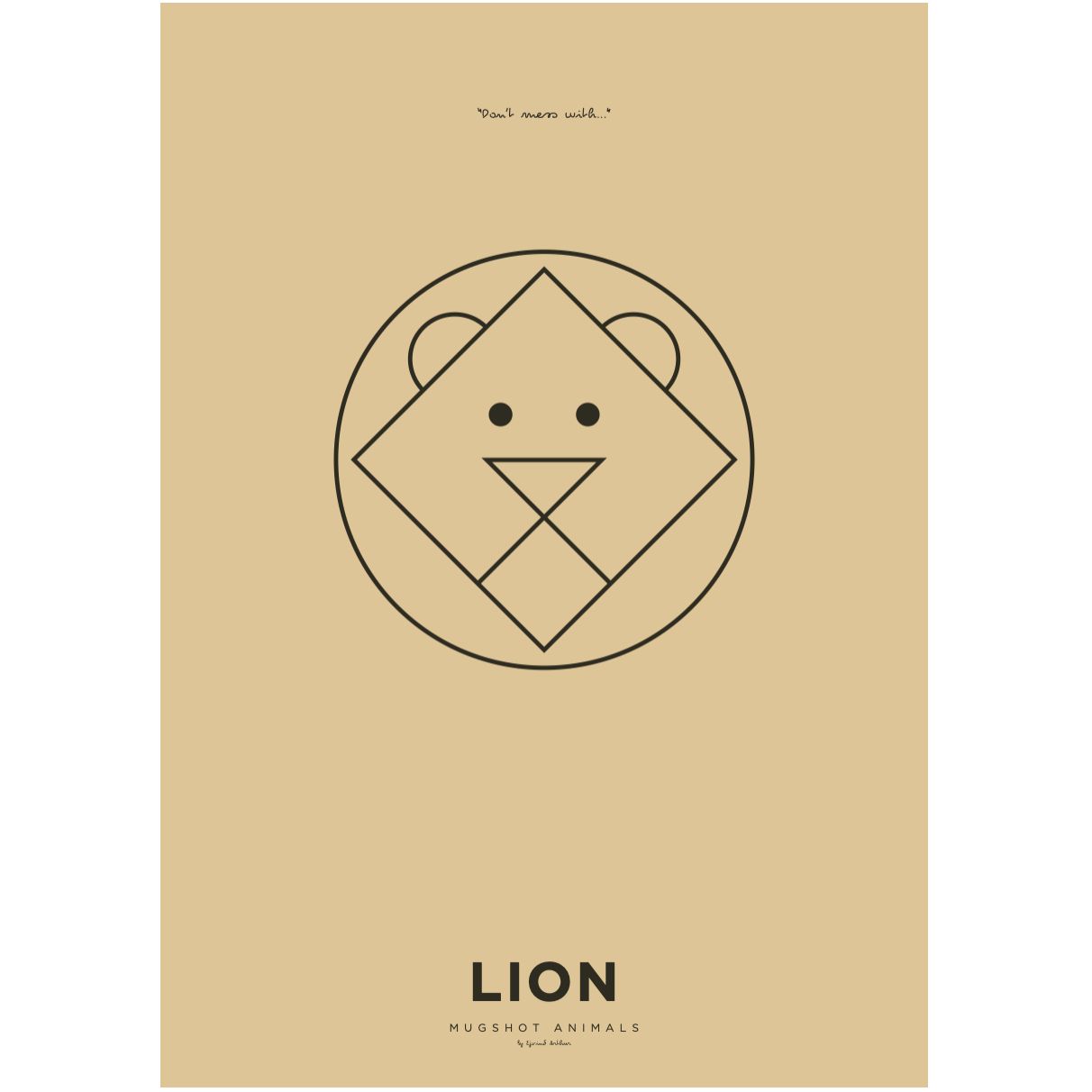 Arthur Zoo Lion Poster A 3