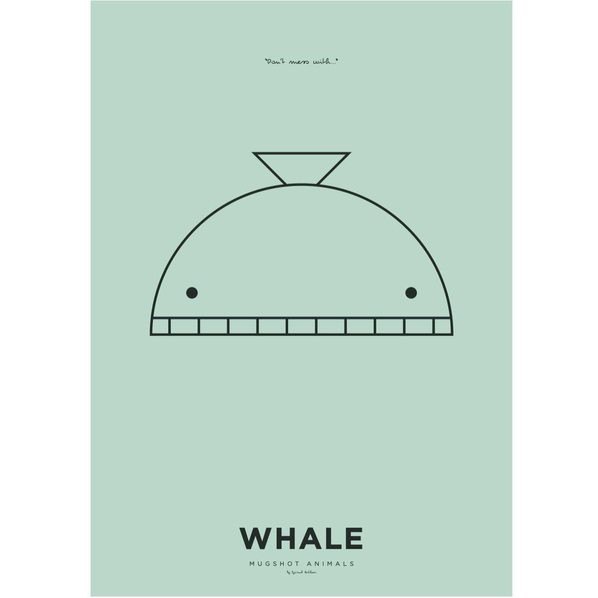 Arthur Zoo Whale Poster A 3