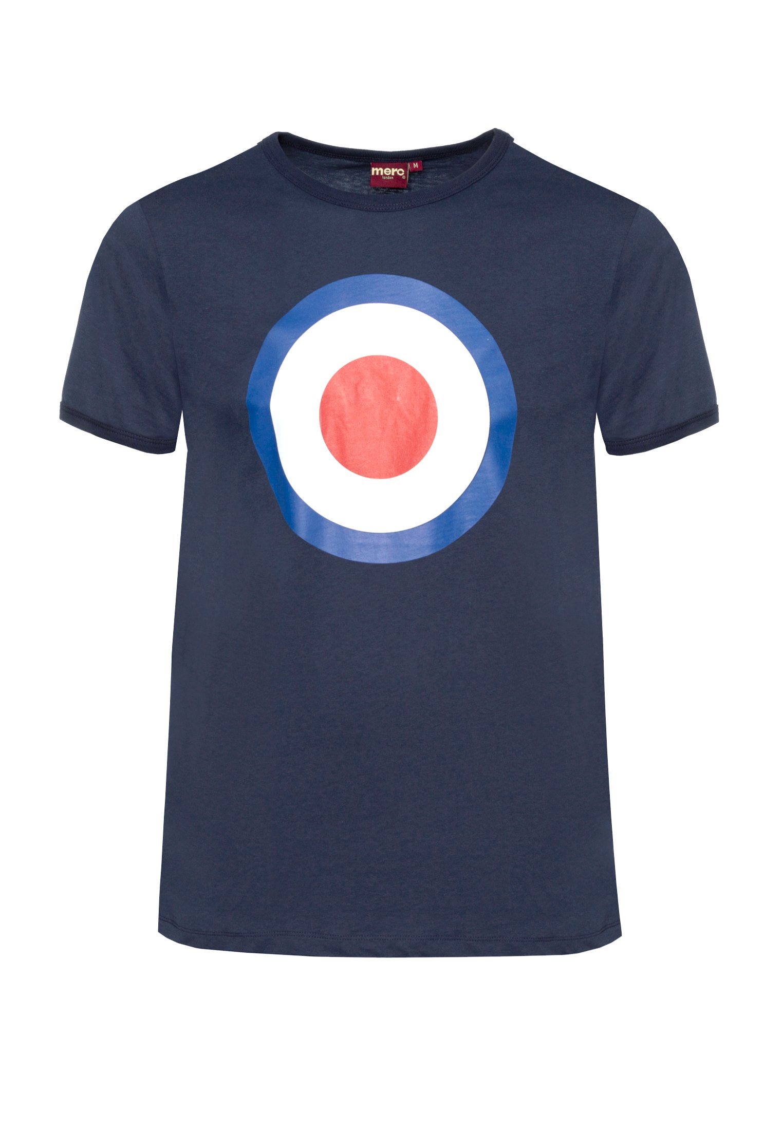 Merc London Ticket Navy Blue Target Design T Shirt