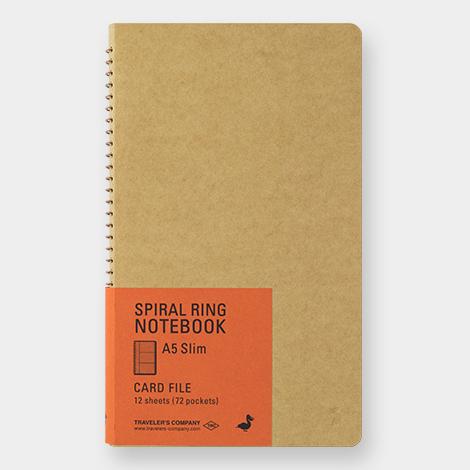 Traveler's Company Spiral Ring Notebook A5 Slim Card File