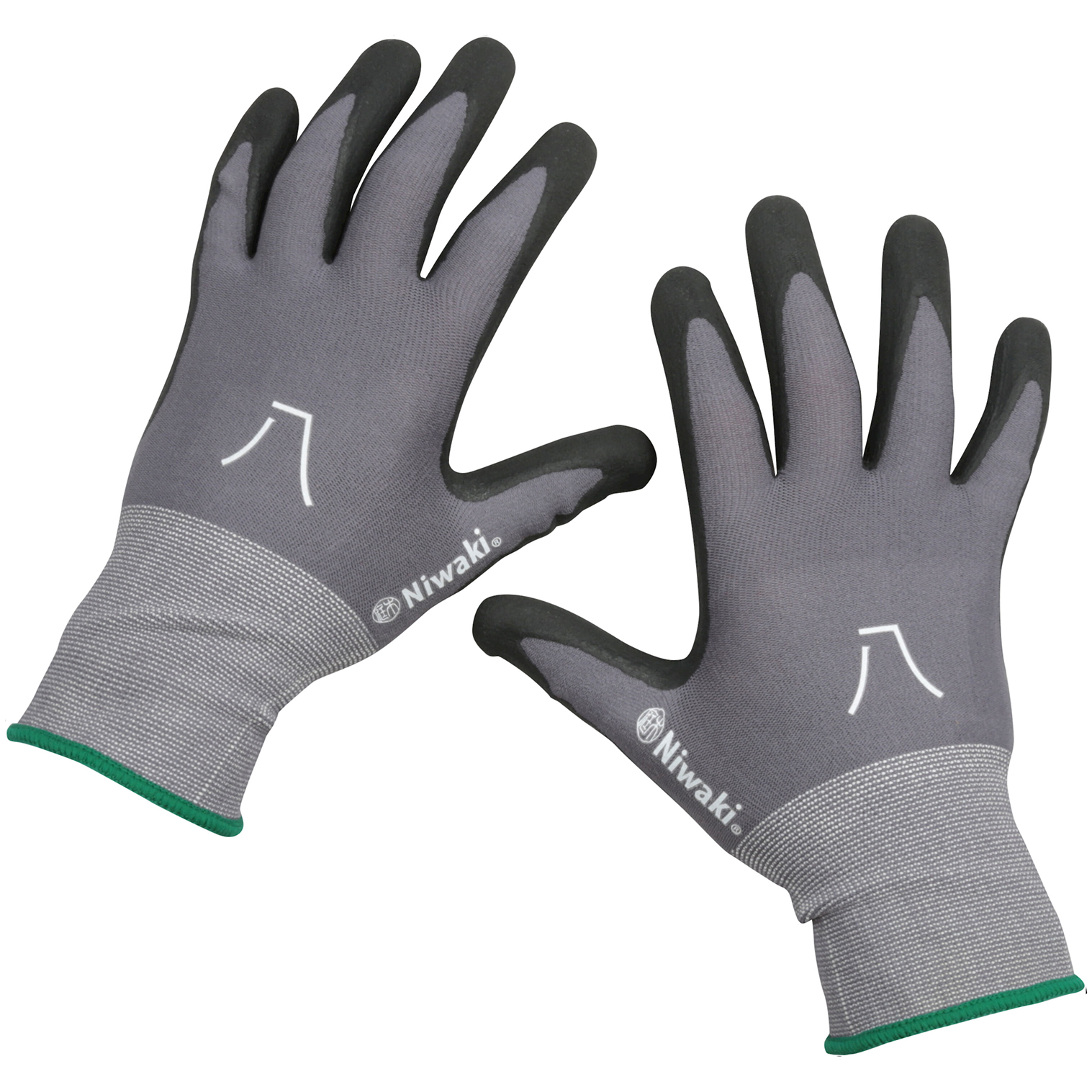 Niwaki Gardening Gloves - Medium with Green Cuff