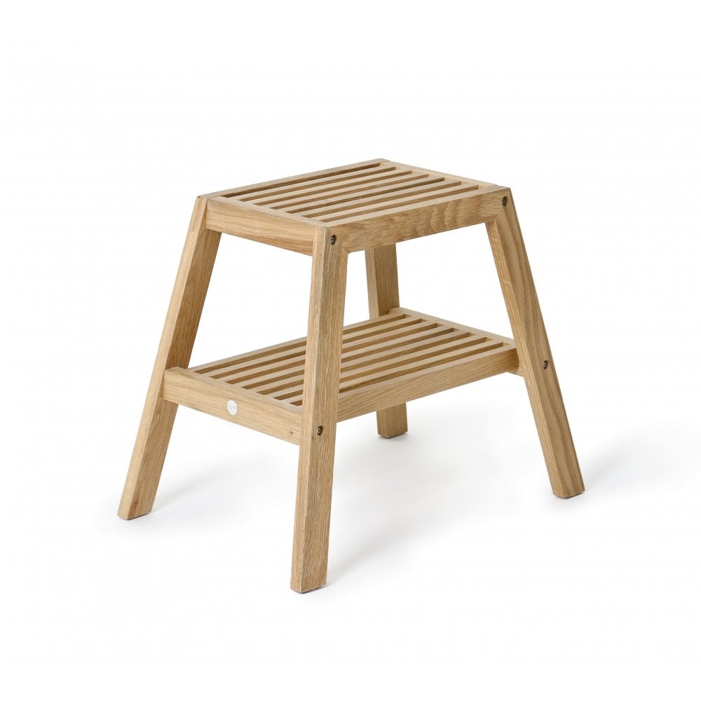 Wireworks Natural Oak Slatted Stool