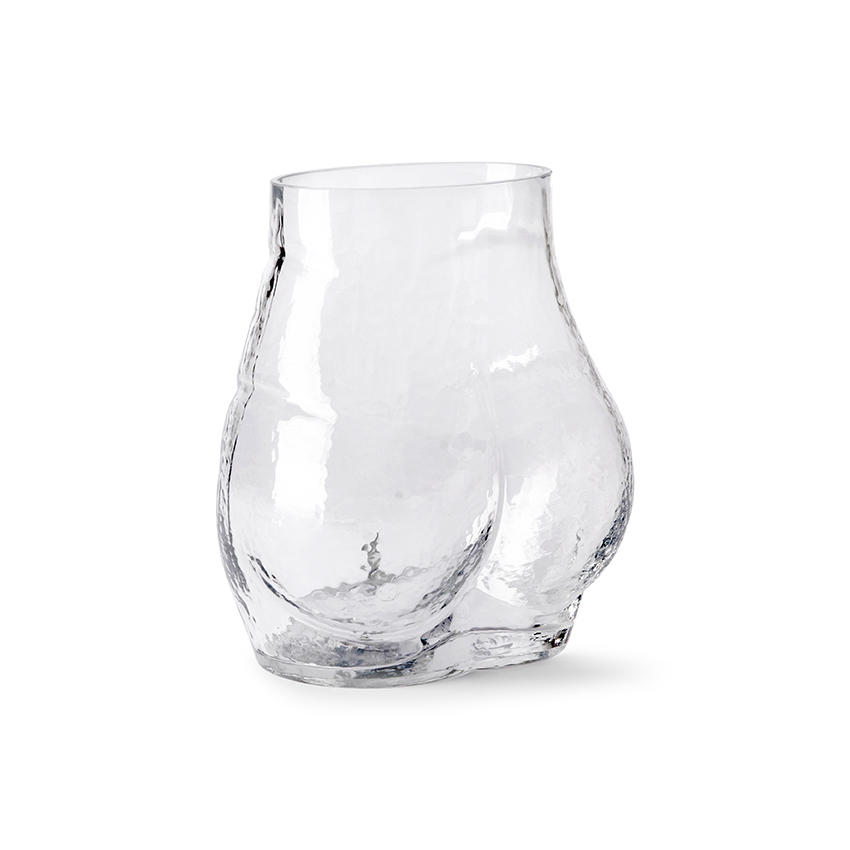 HK Living Super Fun Heavy Glass Bum Vase