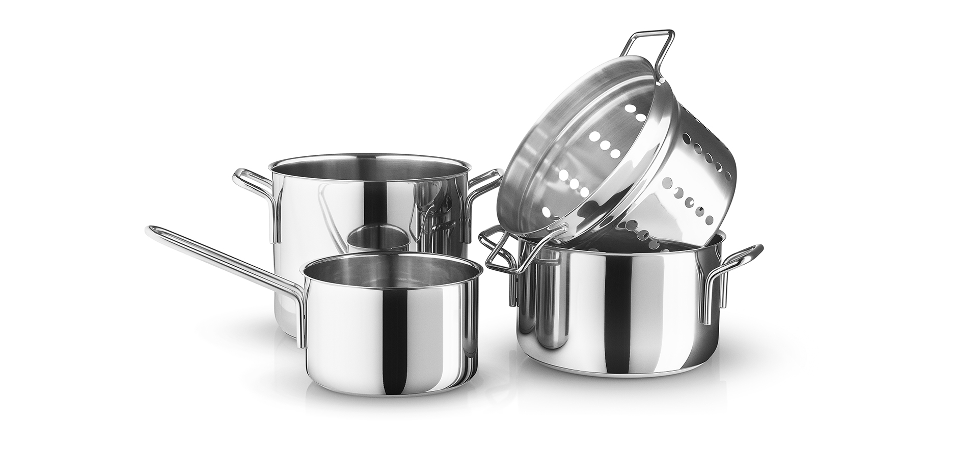 Eva Solo Four Parts Stainless Steel Cookware Set