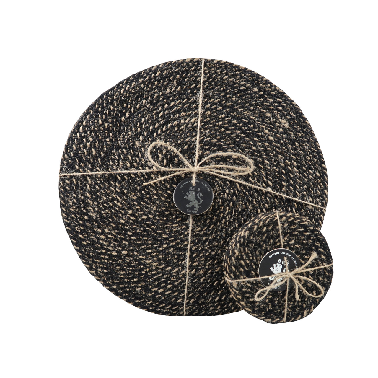 british-colour-standard-set-of-4-jet-black-woven-jute-coasters-and-place-mats