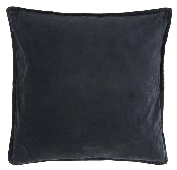 Ib Laursen Charcoal Black Velvet Cushion Cover 50 X 50 Cm