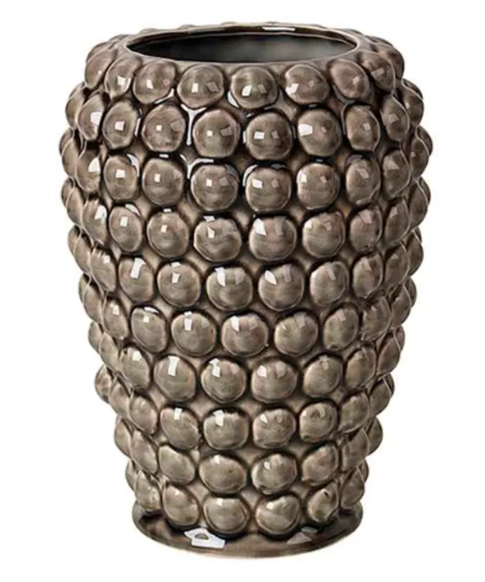 Broste Copenhagen Dotty Vase Grey