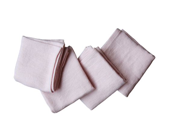 The Hackney Draper Napkins Set of 4 Dusky Pink