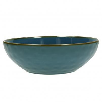 Forma House Rose Tulipani Concerto Blue Salad Bowl 26 Cms Stoneware