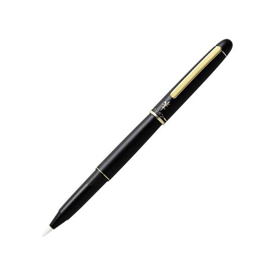 Platinum Brush Pen Gold Trim Black