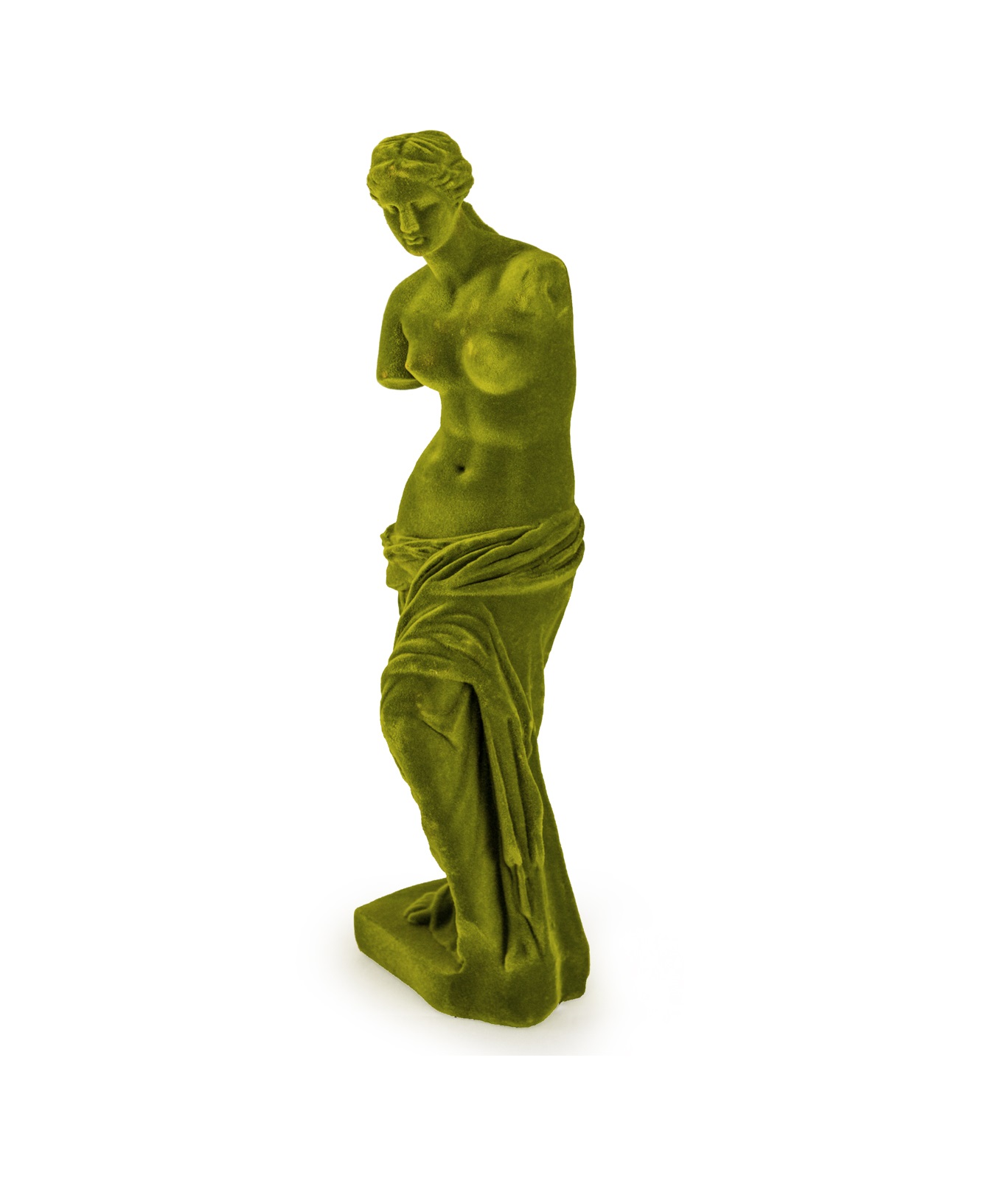 &Quirky Bright Green Flock Venus De Milo Figure