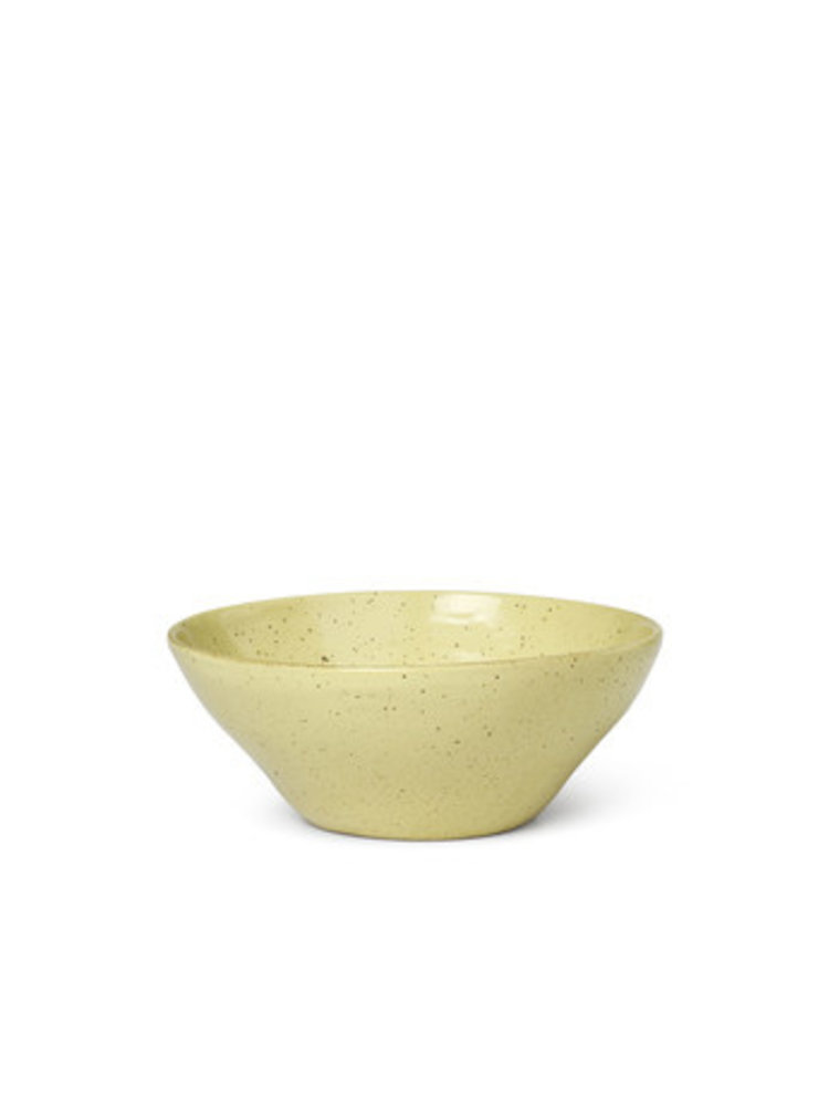 Ferm Living Flow Bowl Medium Yellow Speckle