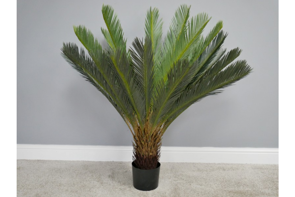 &Quirky Faux Potted Large Cycad Plant