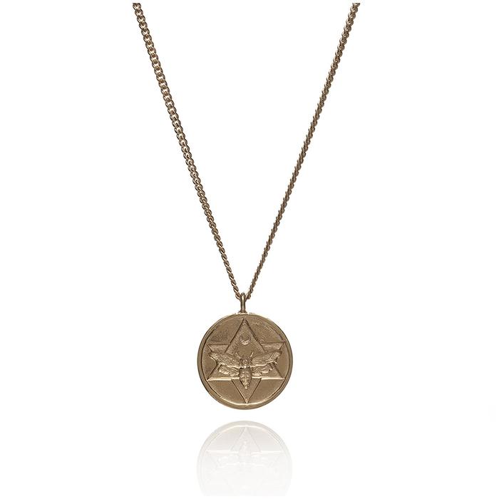 Rachel Entwistle Gold Lunar Pendant Necklace