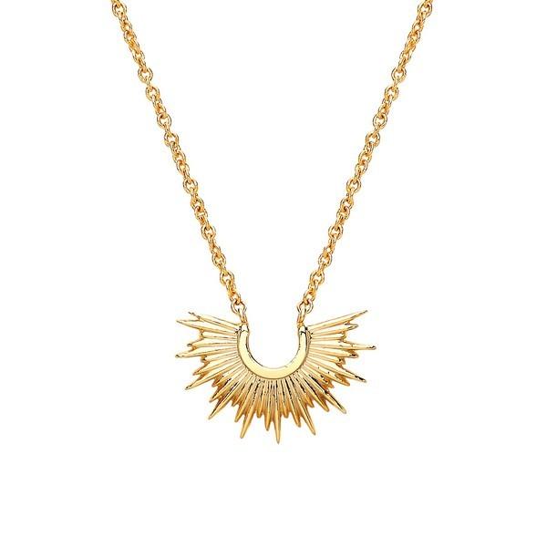 Estella Bartlett  Half Sunburst Necklace Gold Plated