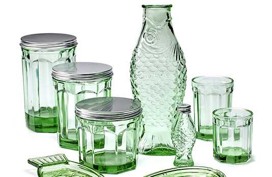 Paola Navone Green Glass Tall Jar – MARCH