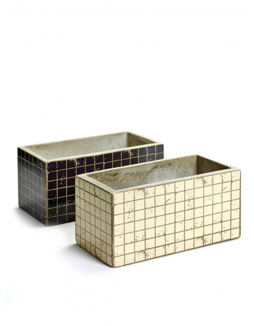 Serax Pot Marie Mosaic White