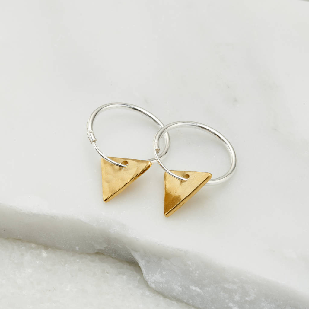 posh-totty-designs-silver-and-gold-triangle-mini-hoop-earrings