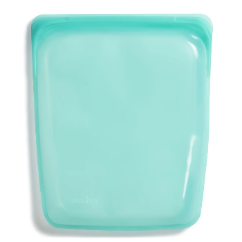 Stasher Silicone Reusable Half Gallon Bag Aqua