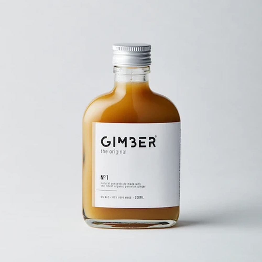 Gimber Alcohol Free Organic Ginger Concentrate Drink 200 ml