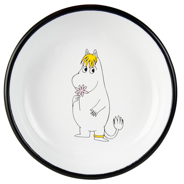 Muurla 18cm Pink Moomin Snorkmaiden Retro Enamel Plate