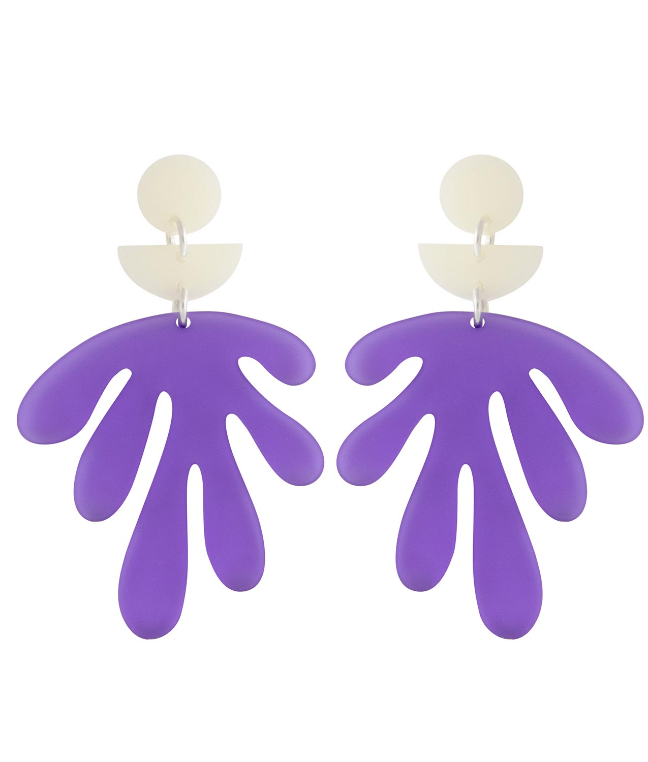 Orella Jewelry Frost Lilac Les Fleurs Earrings