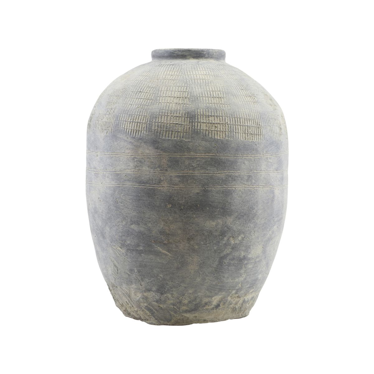 House Doctor Rustic Vase in Grey Clay