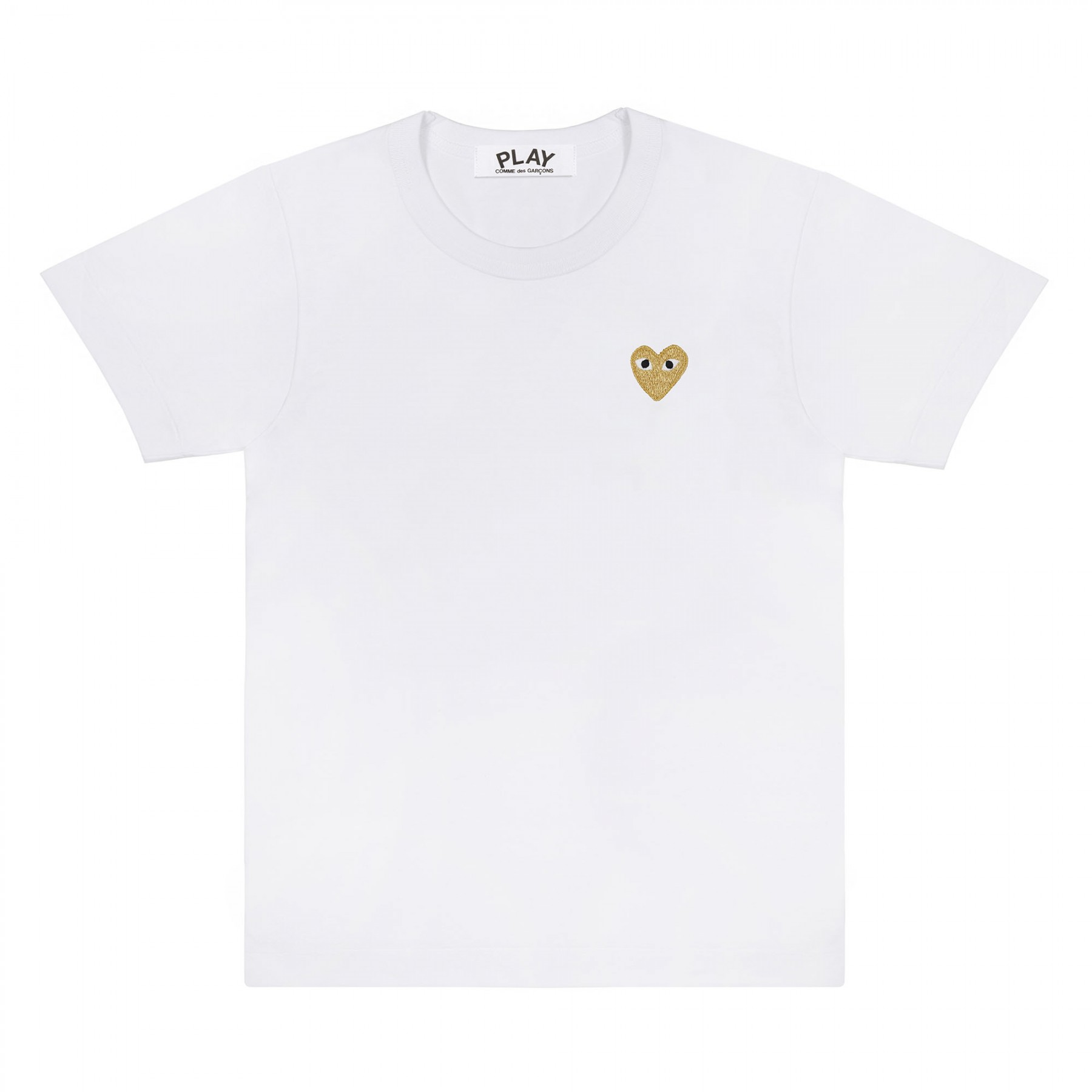 Comme Des Garcons Play Play Gold Heart T-Shirt (White) P1T216