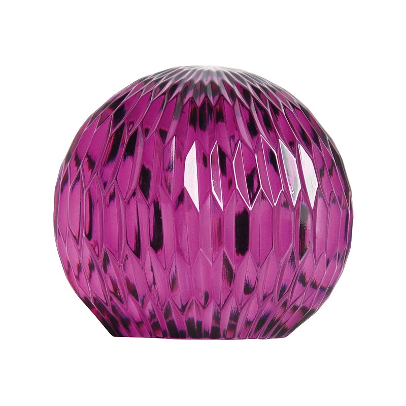 &klevering Purple Glass Sphere Paperweight