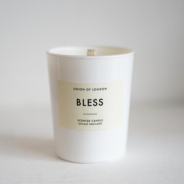 Union Of London Bless Candle Small White