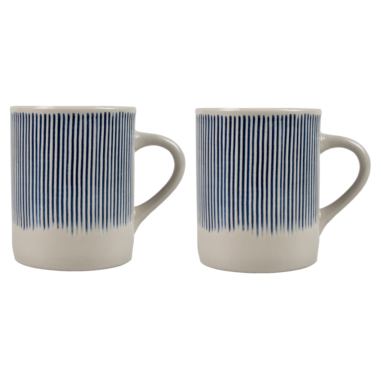 Nkuku Set of 2 Blue Tall Karuma Mugs