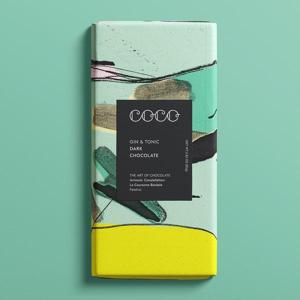 Coco Chocolatier Gin Tonic Dark Chocolate