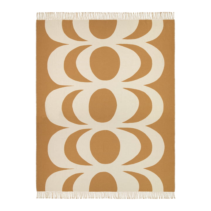 Marimekko Kaivo Blanket 140x180 cm Off-White and Beige 